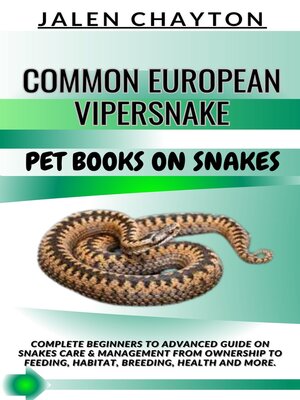 cover image of COMMON EUROPEAN VIPERSNAKE  PET BOOKS ON SNAKES